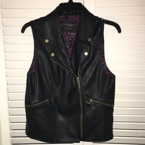 Sanctuary Clothing Faux Leather Vest